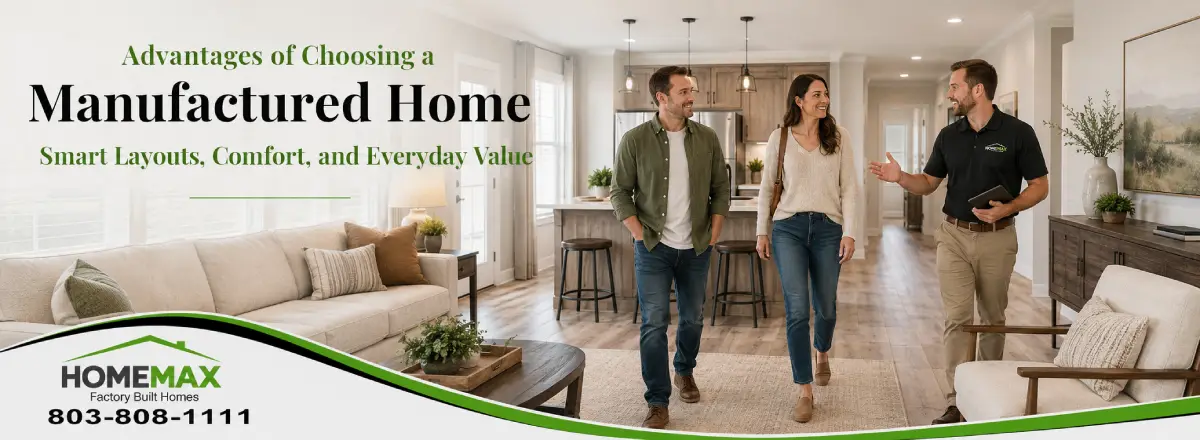 Manufactured home smart layout tour with comfort and everyday value for South Carolina buyers